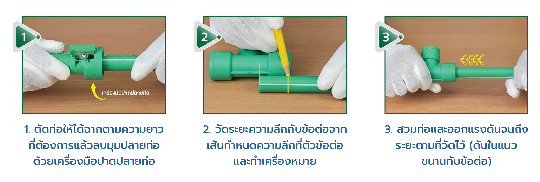 วิธีการใช้งานท่อ PP-R ตรา Slym และข้อต่อระบบสมาร์ทล็อค (Smart Lock)